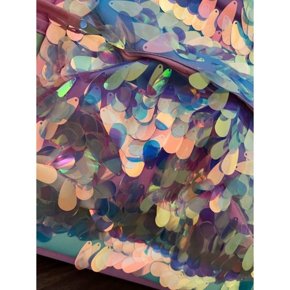 NWT Journeys Kidz Accessory Innovations Iridescent Gradient Rainbow Backpack - Picture 3 of 6